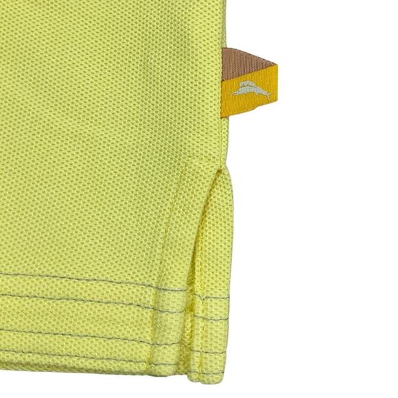 Tommy Bahama Men’s Yellow Polo with Blue Logo Size 3XT EUC - Picture 7 of 7